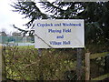 TM1141 : Copdock & Washbrook Playing Field & Village Hall Sign by Geographer