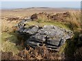 NS4480 : Cornstone outcrop by Lairich Rig