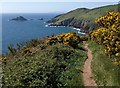 SX9150 : Coast path approaching Pudcombe Cove by Derek Harper