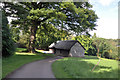 ST1177 : Thatched and timbered barn -  Museum of Welsh Life, St Fagans by Mick Lobb