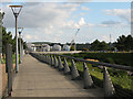 TQ4180 : Walkway to the Thames Barrier by Stephen Craven