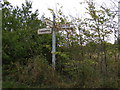 TM4064 : Old Roadsign on Hawthorn Road by Geographer