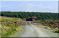 SN7854 : Forestry road at the edge of the Tywi Forest, Ceredigion by Roger  D Kidd