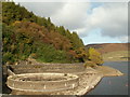 SK1985 : Ladybower Reservoir west bellmouth high and dry by John Fielding