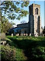 SP7449 : Stoke Bruerne Church by tristan forward