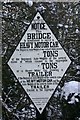 SP3351 : Sign on bridge over dismantled railway, Kineton by David P Howard