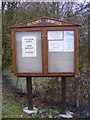 TM1457 : All Saints Church Notice Board, Crowfield by Geographer