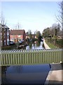 SP2965 : Pipe bridge, Grand Union Canal, Warwick by David P Howard