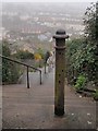 SX9165 : Metal post above Dower Road. Torquay by Derek Harper