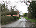 TM1783 : Pulham Road through the hamlet of Dickleburgh Moor by Evelyn Simak