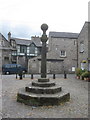 SD6178 : Old market cross, Swinemarket, Kirkby Lonsdale by John S Turner