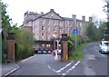 NS0965 : Vehicular entrance to the Glenburn Hotel by Barbara Carr