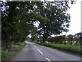 TM4476 : B1123  Southwold Road at Bulcamp by Geographer