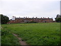 TM3055 : The rear of Deben Court, Wickham Market by Geographer