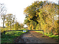 TM3191 : Padlocked gate at the start of Whitehouse Lane by Evelyn Simak