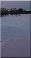 NS5758 : Snow-covered bunkers in Williamwood golf course by Alec MacKinnon