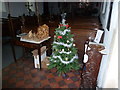 SU5631 : St Peter, Ovington: Christmas tree by Basher Eyre