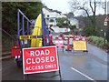 SX9065 : Teignmouth Road closed, Torquay by Derek Harper