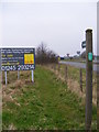 TM3763 : Footpath along and to the A12 Saxmundham Bypass by Geographer