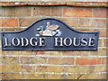 TM3158 : Lodge House sign by Geographer