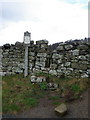 SE0598 : Stile and drystone wall near Fremington by Maigheach-gheal