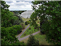 TQ1876 : Temperate House as seen from Xstrata Tree Walk, Kew Gardens by Christine Matthews