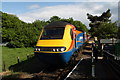 TG1001 : High Speed Train leaving Wymondham Abbey Station by Glen Denny