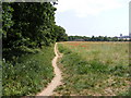 TM2446 : Footpath onto Martlesham Heath by Geographer