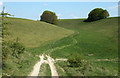 ST9444 : 2011 : Farm track and dry valley inside the MOD range by Maurice Pullin