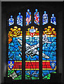 SP9280 : Grafton Underwood: St James - USAAF memorial window by John Sutton