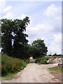 TM1640 : Footpath & entrance to Wherstead Park by Geographer