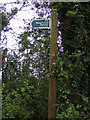 TM4465 : Restricted Byway sign to George Road by Geographer