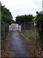 TM4362 : Footpath to the B1119 Saxmundham Road by Geographer