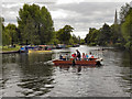 SP2054 : River Avon, Chain Ferry at Stratford by David Dixon