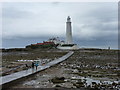 NZ3575 : Whitley Bay: causeway to St. Marys Island by Chris Downer