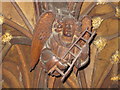 SJ4066 : Medieval wood carving in Chester Cathedral by Jeff Buck