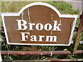 TM2150 : Brook Farm sign by Geographer