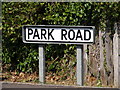 TM2250 : Park Road sign by Geographer