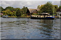 TQ0072 : Baglady on the Thames near Hythe End by Philip Halling