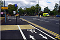 SP0583 : Segregated shared use path and advanced stop line near the Gun Barrels pub, Bournbrook by Phil Champion