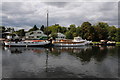 TQ0468 : Harris's Boatyard, Laleham Reach by Philip Halling