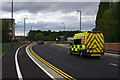 SP0483 : An ambulance speeds along Aston Webb Boulevard, Bournbrook by Phil Champion