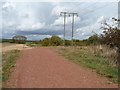 SE3920 : High-voltage poles along the edge of former spoil heap by Christine Johnstone