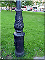 TQ3194 : Base of Lamp Post, Winchmore Hill Green, London N21 by Christine Matthews