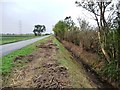 SK7896 : Owston Road Drain, newly cleared by Christine Johnstone