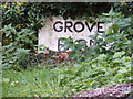 TM3072 : Grove Farm sign by Geographer