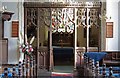 TL9676 : St Andrew, Barningham - Screen by John Salmon