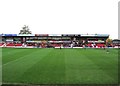 SO8375 : Aggborough Stadium - Main (west) Stand, Hoo Road, Kidderminster by P L Chadwick