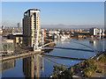 SJ8097 : Salford Quays; Lowry Bridge by David Dixon