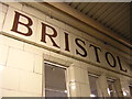 ST5972 : Bristol Temple Meads station: Great Western lettering by Christopher Hilton